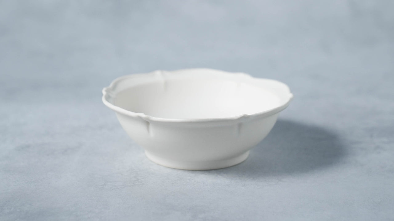 廻窯舎】輪花小鉢 - 白（受注生産 / 1ヵ月以内に発送） – muny